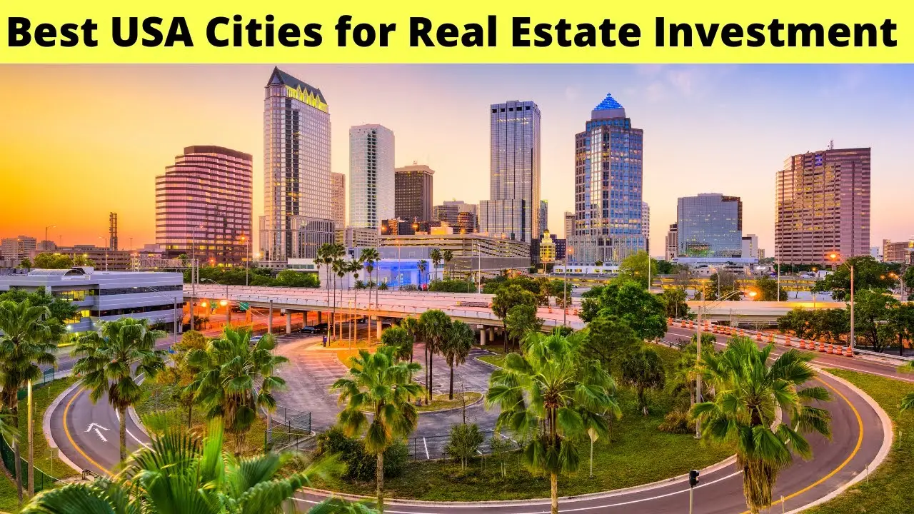 Skyline of a fast-growing U.S. city representing the best cities to invest in real estate 2023 for high-return opportunities.