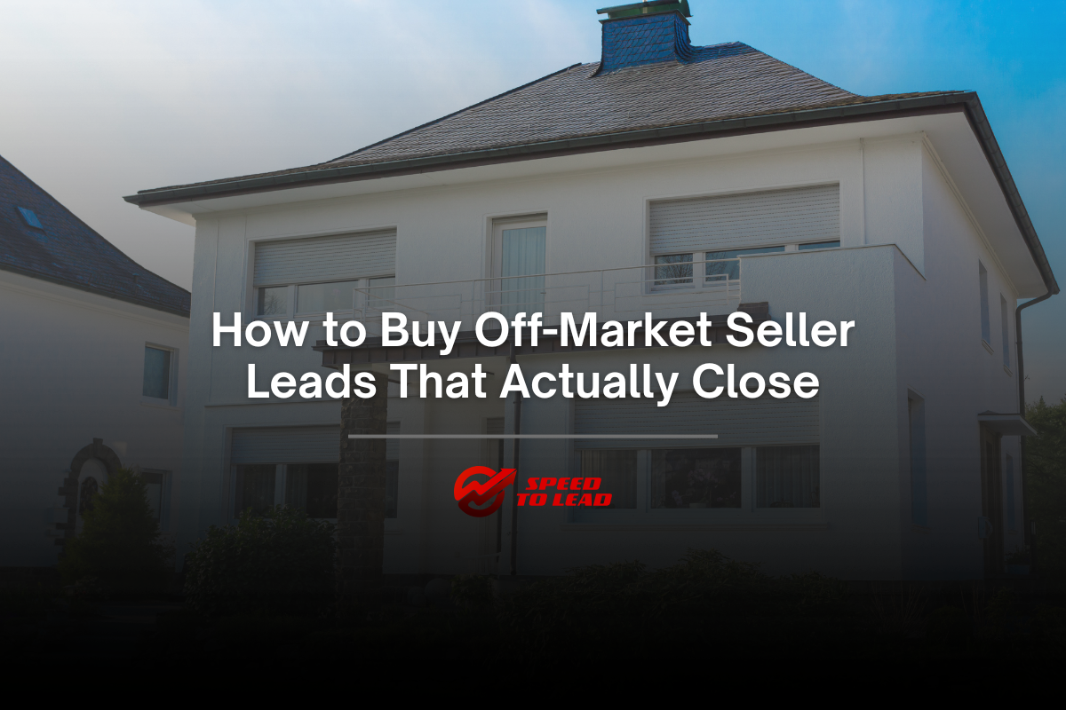 Off-Market Seller Leads in 2026