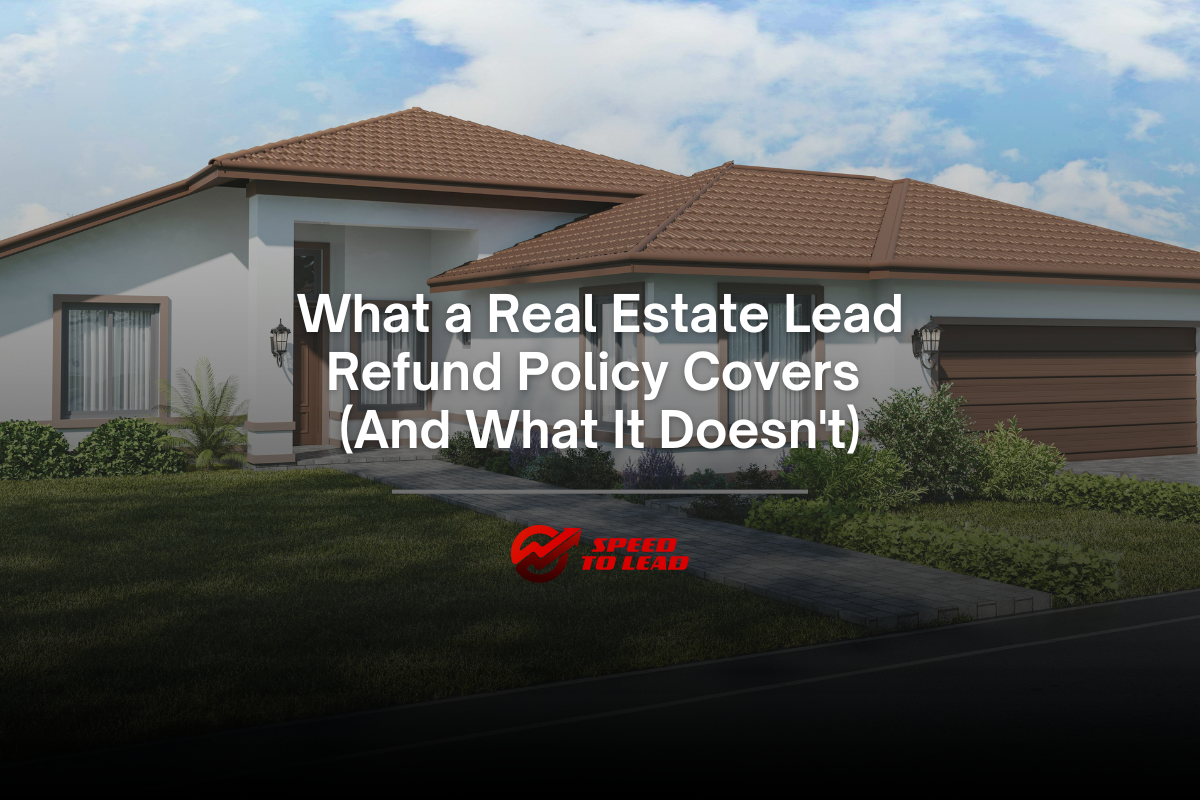 Real Estate Lead Refund Policy